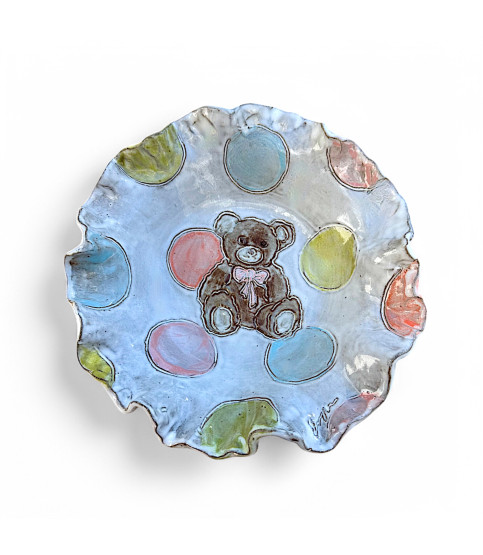 Teddy Bear Bowl Approx. 10.5" 