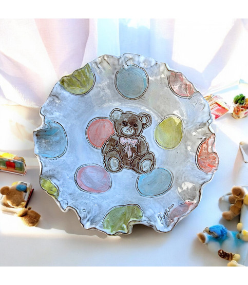 Teddy Bear Bowl Approx. 10.5" 