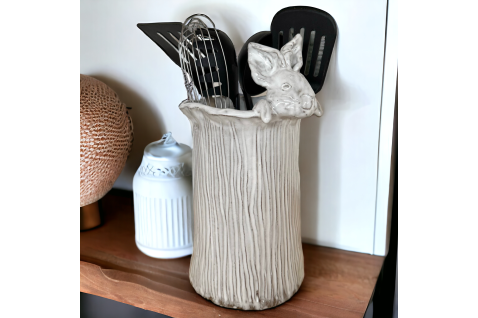 Utensil Holder - Bunny Head