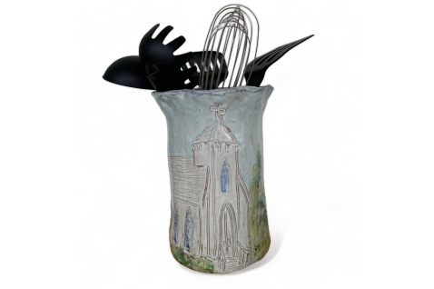 Utensil Holder - Church