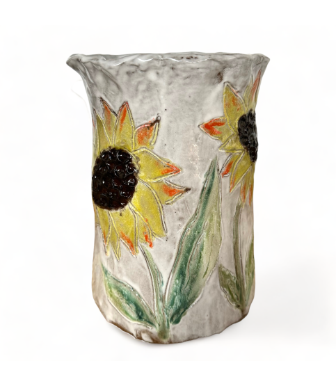 Utensil Holder - Sunflowers