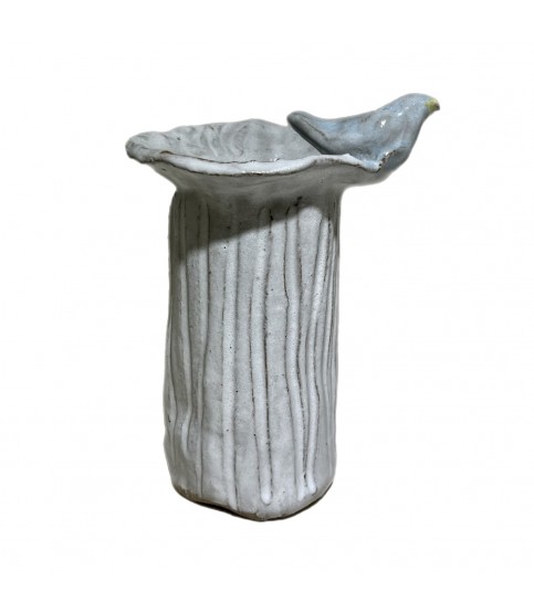 Bud Vase w/Bird 5" Tall
